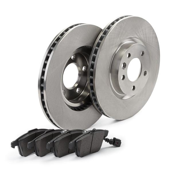 Brake disc set with brake pads - front (47777), VW Bus T5